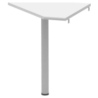 Tempo Kondela Rohový stolek JOHAN 2 NEW 06 - bílá/kov + kupón KONDELA10 na okamžitou slevu 3% (k