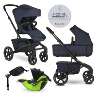 EASYWALKER - Kočárek kombinovaný Jimmey 2v1 Indigo Blue LITE RWS + KIDDY Evoluna i-size 2 + zákl