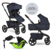 EASYWALKER - Kočárek kombinovaný Jimmey 2v1 Indigo Blue LITE RWS + KIDDY Evoluna i-size 2 + zákl