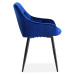 Jídelní židle SCK-487 tmavě modrá/černá