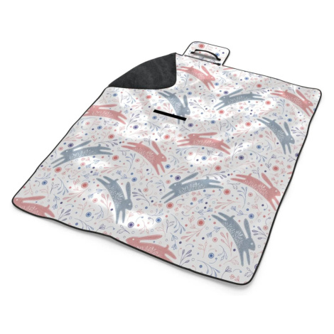 Plážová deka Folklórní zajíčci: 200x140 cm