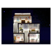 Dřevěný domeček pro panenky s LED osvětlením bílý