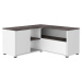 Šedo-bílý TV stolek v dekoru betonu 90x45 cm Angle – TemaHome