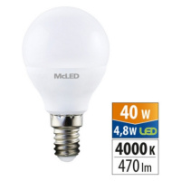 LED žárovka E14 McLED 4,8W (40W) neutrální bílá (4000K) ML-324.038.87.0