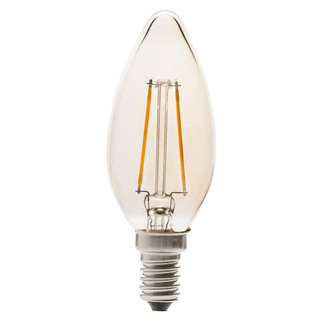 FARO LED žárovka svíčka filament AMBER E14 2W 2200K