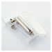 DecoLED LED světelný řetěz na baterie - kovové hvězdy, ledově bílá, 10 diod, 1,3 m