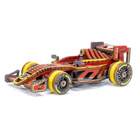 Dřevěné Puzzle 3D Auto Model Mechanický Bolid Limitovaná edice