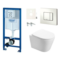 Cenově zvýhodněný závěsný WC set Grohe do lehkých stěn / předstěnová montáž+ WC SAT Infinitio SI