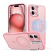 ESR Classic Hybrid Case with Stash Stand (HaloLock), Compatible with iPhone 16 Plus, Frosted Pin