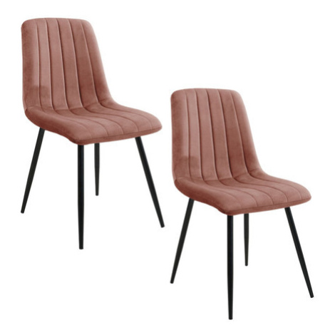 Set 2 ks jídelních židlí SJ.9, růžová Akord