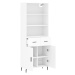 vidaXL Skříň highboard bílá 69,5 x 34 x 180 cm kompozitní dřevo