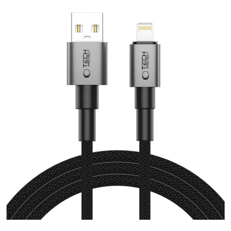 Kabel TECH-PROTECT ULTRABOOST DNA LIGHTNING CABLE 15W/2.4A 200CM IRON GREY (5906302380862)