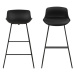 Dkton Designová barová židle Nerys černá
