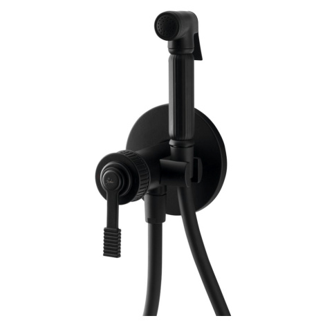 VERSI podomítková bidetová baterie se Stop sprškou, černá mat RV013/15 Sapho