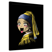 Obraz na zeď - Vincent Trinidad - Kawaii With a Pearl Earring, 34.3 × 44.5 cm