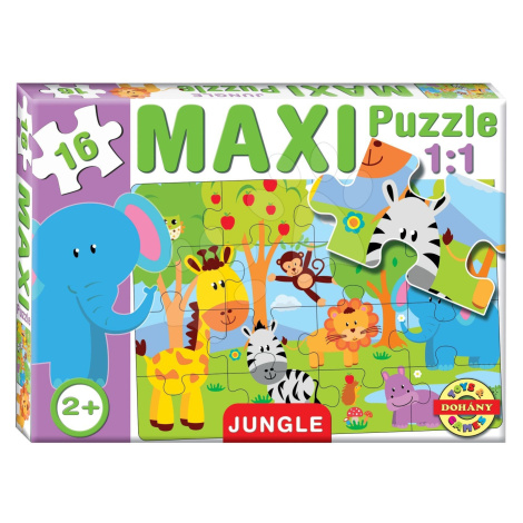 Dohány baby puzzle pro děti Maxi Džungle 16 dílků 640-2 DOHÁNY