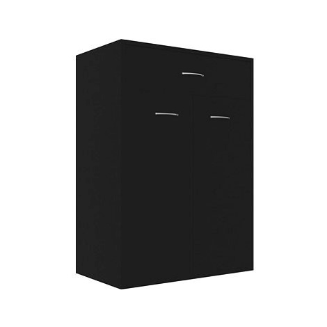 Botník černý 60×35×84 cm dřevotříska SHUMEE
