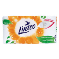 Toaletní papír LINTEO 3-vrstvý bílý 8 rolí