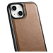 iCarer kožené pouzdro na iPhone 14 6.1" Oil wax real leather back cover Light brown