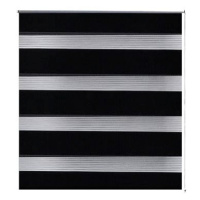 Roleta den a noc \ Zebra \ Twinroll 60x120 cm černá