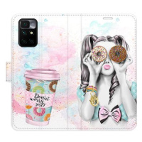 iSaprio flip pouzdro Donut Worry Girl pro Xiaomi Redmi 10