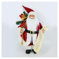 ACA Lighting vánoční dekorace Santa Claus se seznamem dárků 45cm X124503