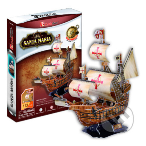 Loď - Santa Maria - puzzle z kategorie 3D puzzle CubicFun