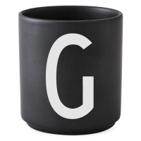 Porcelánový hrnek G DESIGN LETTERS - černý