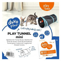 DUVO+ Hrací tunel pro kočky s míčem a zvonkem 50 × 25 cm