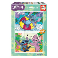 Puzzle Stitch Disney Educa 2 x 100 dílků od 6 let