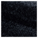 Ayyildiz koberce Kusový koberec Brilliant Shaggy 4200 Black kruh - 200x200 (průměr) kruh cm