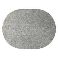 Kusový koberec Eton šedý ovál 120 × 170 cm