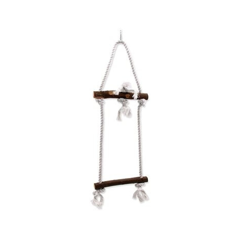 Bird Jewell hračka závěsná dřevo + provaz 15× 50cm