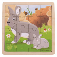 Bigjigs Toys Puzzle králík s králíkem