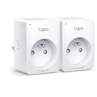 TP-Link Tapo P100(2-pack) chytrá WiFi mini zásuvka (2300W, 10A, 2, 4 GHz, BT)