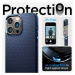 Spigen Liquid Air silikonové pouzdro na iPhone 14 PRO MAX 6.7" Navy blue
