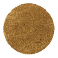 Ayyildiz koberce DOPRODEJ: 160x160 (průměr) kruh cm Kusový koberec Sydney Shaggy 3000 gold kruh 