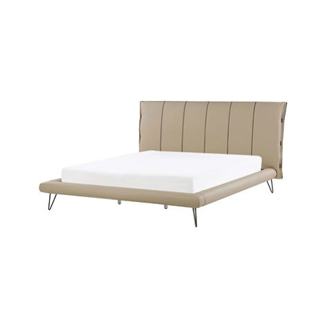 BELIANI postel BETIN 180 × 200 cm, umělá kůže, béžová