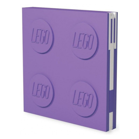 LEGO Zápisník s gelovým perem jako klipem - světle fialový SmartLife s.r.o.
