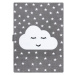Dětský kusový koberec Petit Cloud stars grey