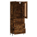 vidaXL Skříň highboard kouřový dub 69,5 x 34 x 180 cm kompozitní dřevo