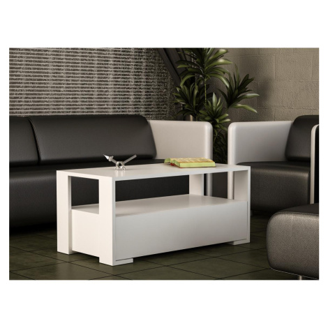 Konferenční stolek BALINA 40x90 cm bílá Donoci