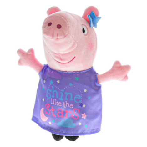 Peppa Pig Happy Party plyšový fialové oblečení