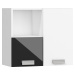 ArtCross Závěsná skříňka SOLO | SOL 08 Barva: Bílá / černý lesk