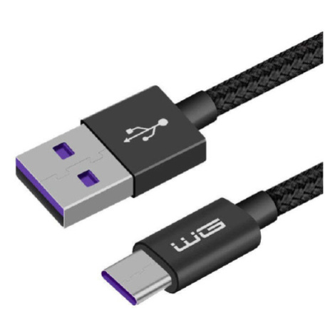 Kabel WG USB-C, 5A Super Charge, 1m, černá Winner Group