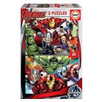 Educa Puzzle Avengers - Sjednocení 2x48 dílků