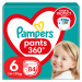 PAMPERS Active Baby Pants Kalhotkové plenky vel. 6, 14-19 kg, 84 ks