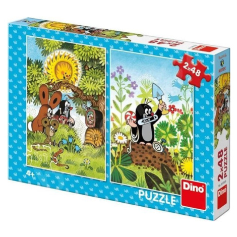 Krtek a kamarádi: puzzle 2x48 dílků Dino