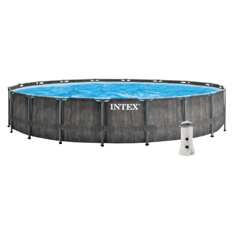 Bazén Florida Premium Greywood 4,57x1,22 m s kartušovou filtrací a příslušenstvím INTEX