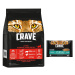 Crave granule 7 kg + Crave Pouch 4 x 85 g - 15 % sleva - s hovězím a kuřecím 7 kg + Omáčka s tuň